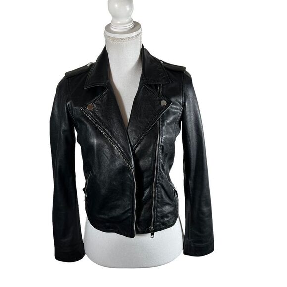 Lucky Brand Jackets & Blazers - Lucky Brand Lambskin Leather Moto Jacket
